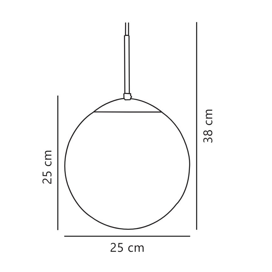 Nordlux - Pakabinamas sietynas CAFE 1xE27/25W/230V diametras 25 cm