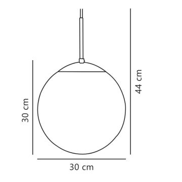 Nordlux - Pakabinamas sietynas CAFE 1xE27/25W/230V diametras 30 cm