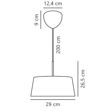 Nordlux - Pakabinamas sietynas CLASI 3xE14/10W/230V diametras 29 cm