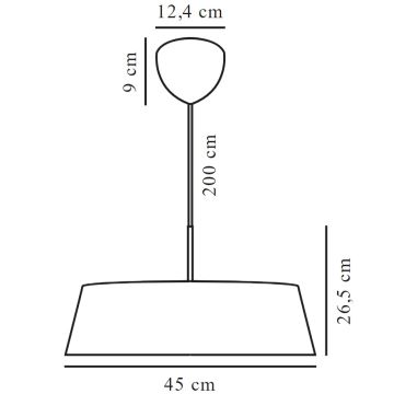 Nordlux - Pakabinamas sietynas CLASI 3xE14/15W/230V diametras 45 cm