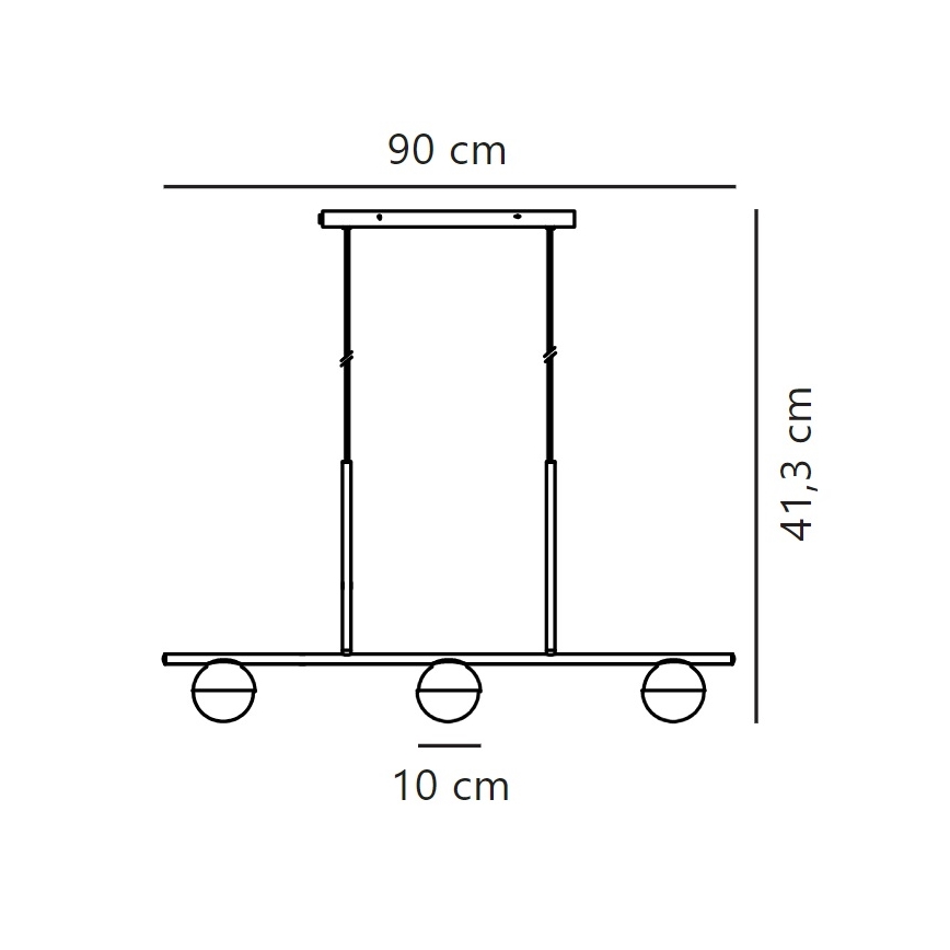 Nordlux - Pakabinamas sietynas CONTINA 3xG9/5W/230V žalvaris