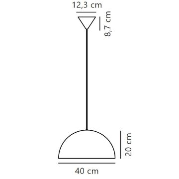 Nordlux - Pakabinamas sietynas ELLEN 1xE27/40W/230V