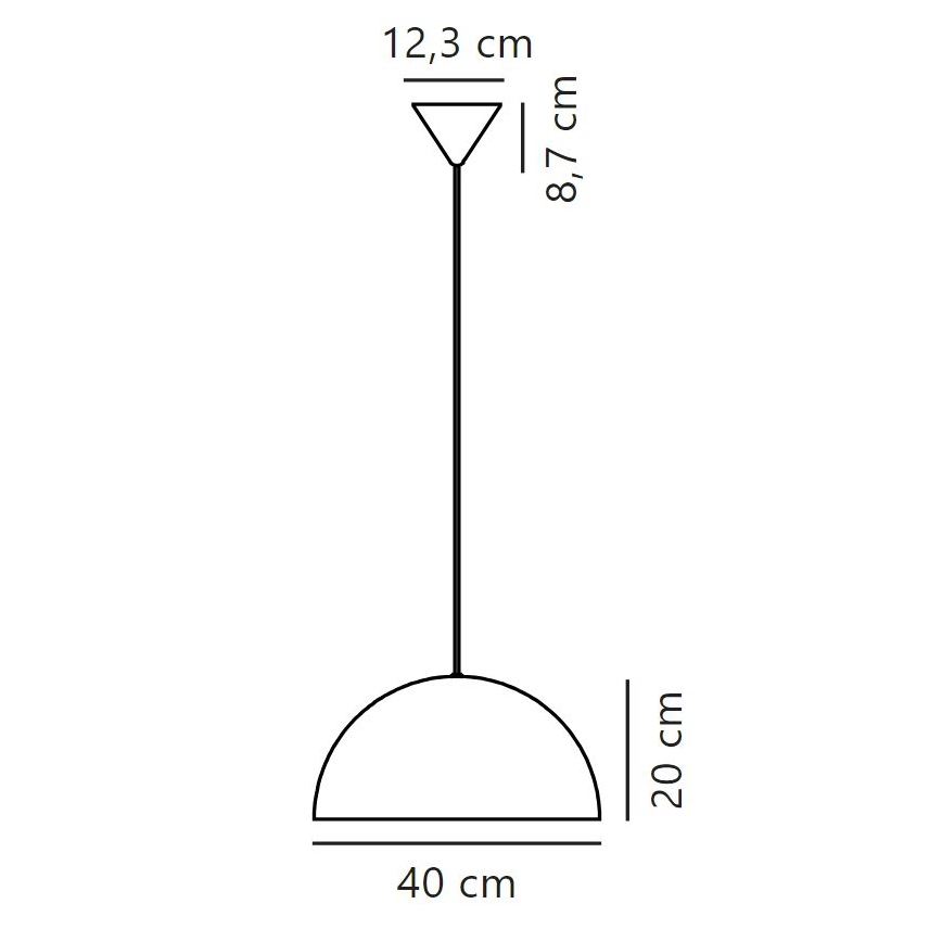 Nordlux - Pakabinamas sietynas ELLEN 1xE27/40W/230V