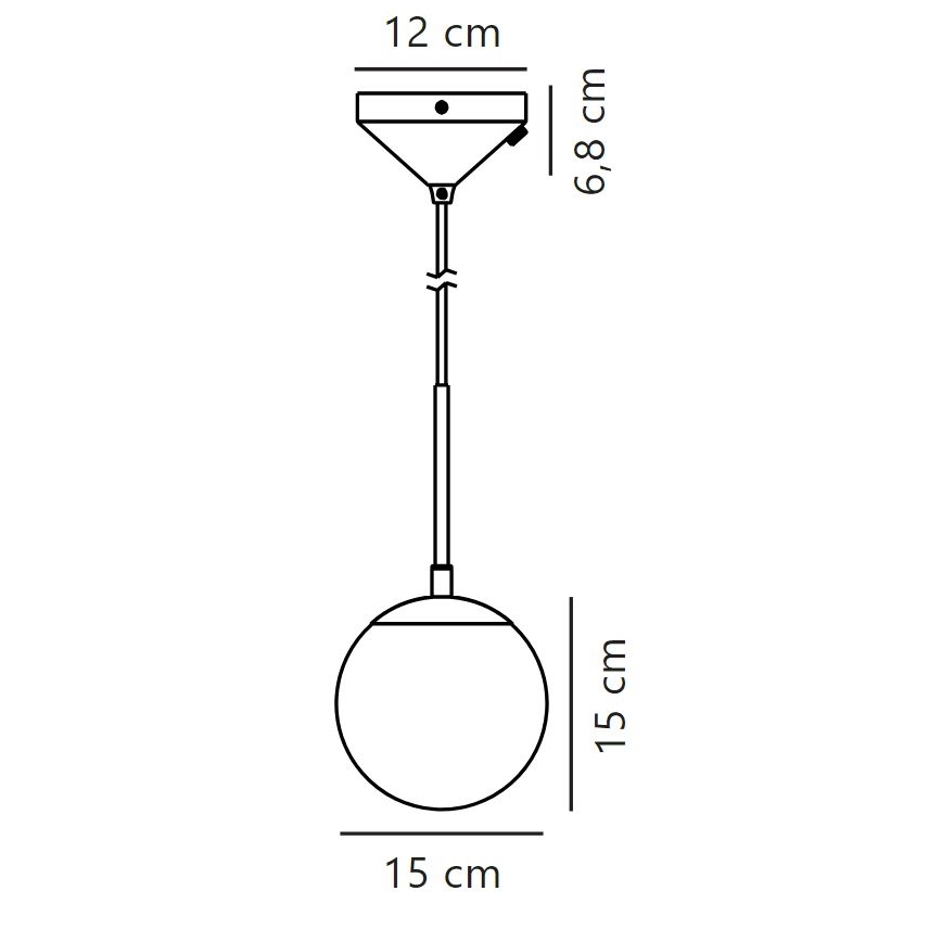 Nordlux - Pakabinamas sietynas GRANT 1xE14/15W/230V diametras 15 cm