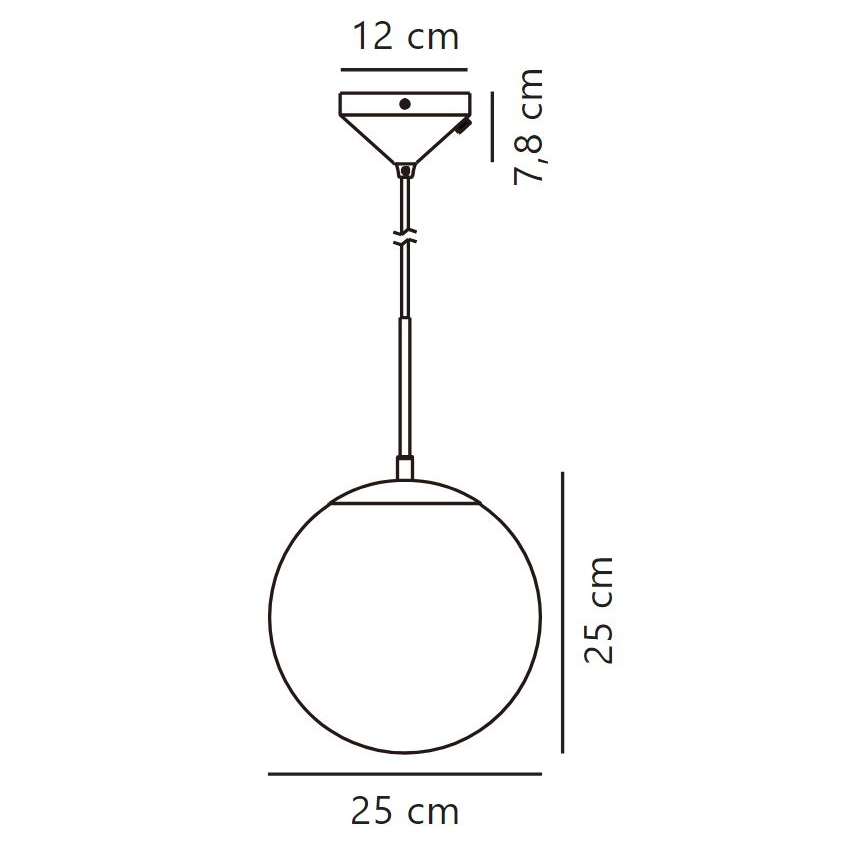 Nordlux - Pakabinamas sietynas GRANT 1xE14/25W/230V diametras 25 cm