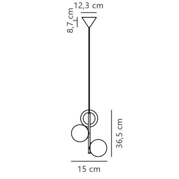 Nordlux - Pakabinamas sietynas LILLY 3xE14/40W/230V auksas