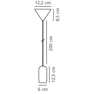 Nordlux - Pakabinamas sietynas NOTTI 1xE27/40W/230V juoda