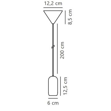 Nordlux - Pakabinamas sietynas NOTTI 1xE27/40W/230V pilka