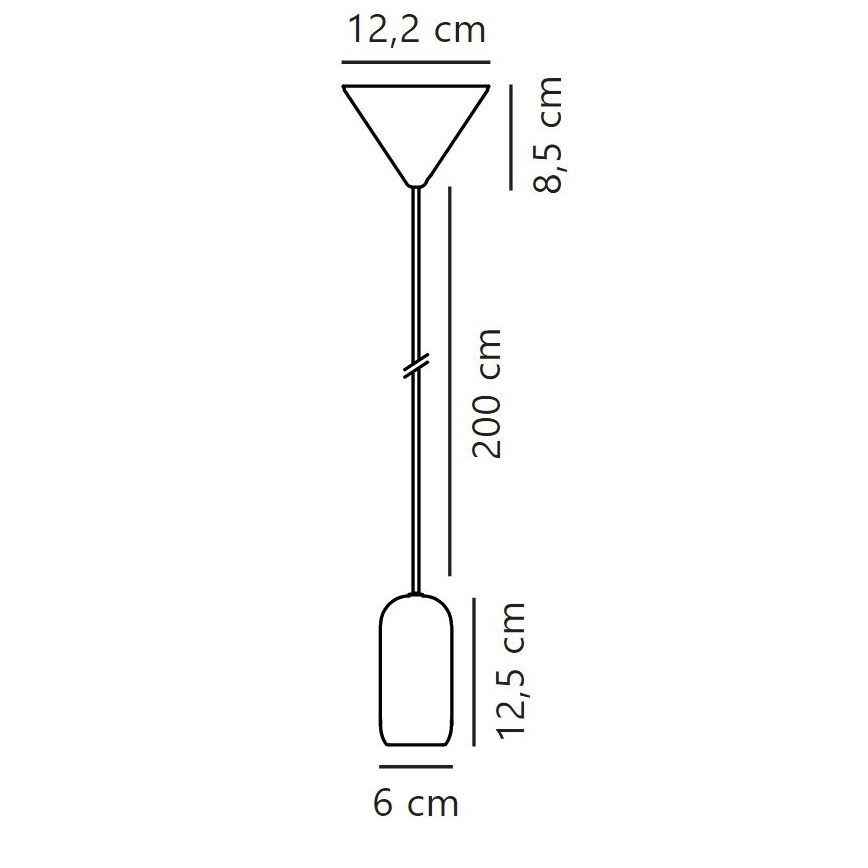 Nordlux - Pakabinamas sietynas NOTTI 1xE27/40W/230V pilka