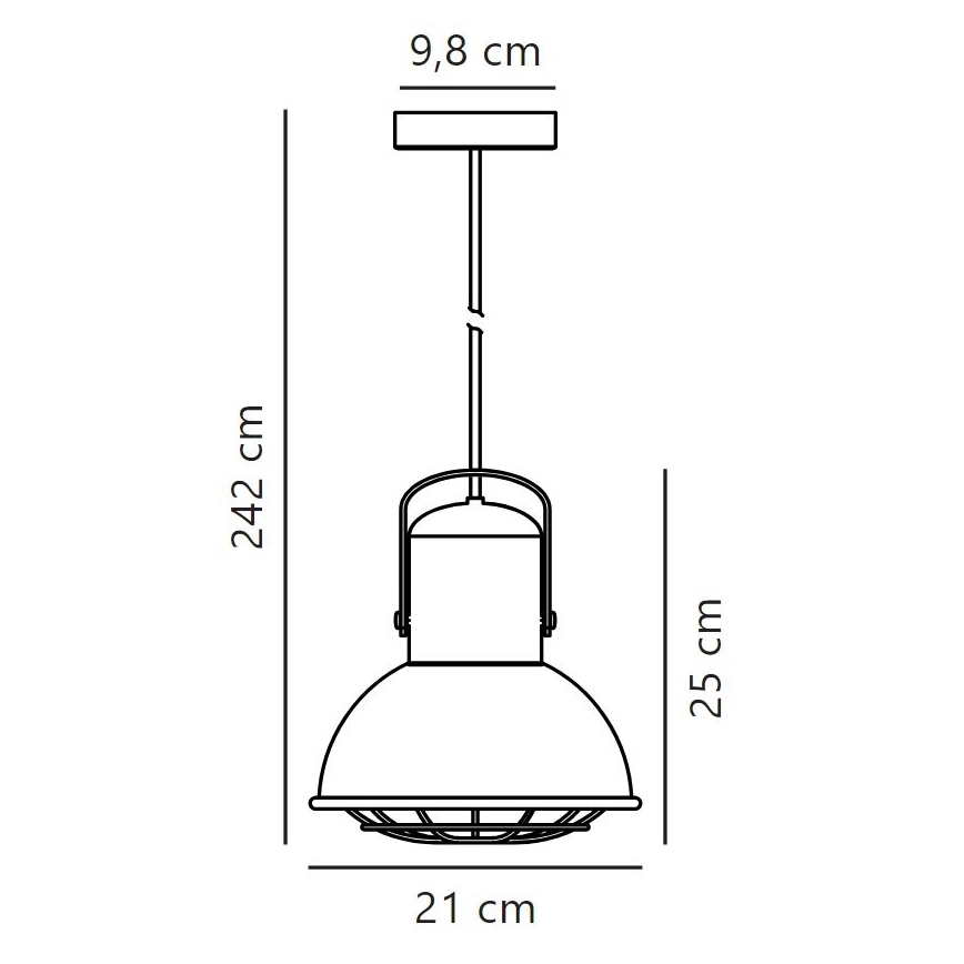 Nordlux - Pakabinamas sietynas PORTER 1xE27/60W/230V