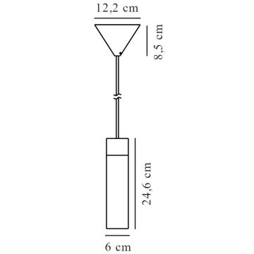 Nordlux - Pakabinamas sietynas TILO 1xGU10/15W/230V juoda