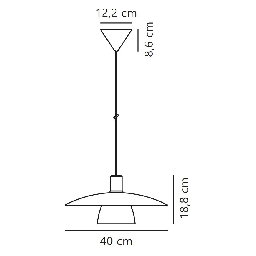 Nordlux - Pakabinamas sietynas VERONA 1xE27/40W/230V