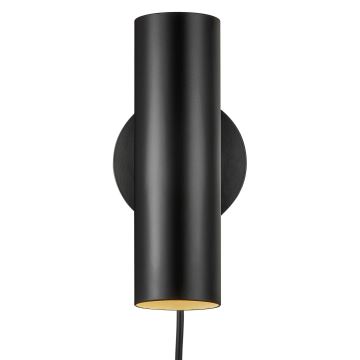 Nordlux - Sieninis akcentinis šviestuvas MIB 1xGU10/8W/230V juoda