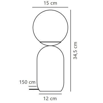 Nordlux - Stalinis šviestuvas NOTTI 1xE14/25W/230V žalia