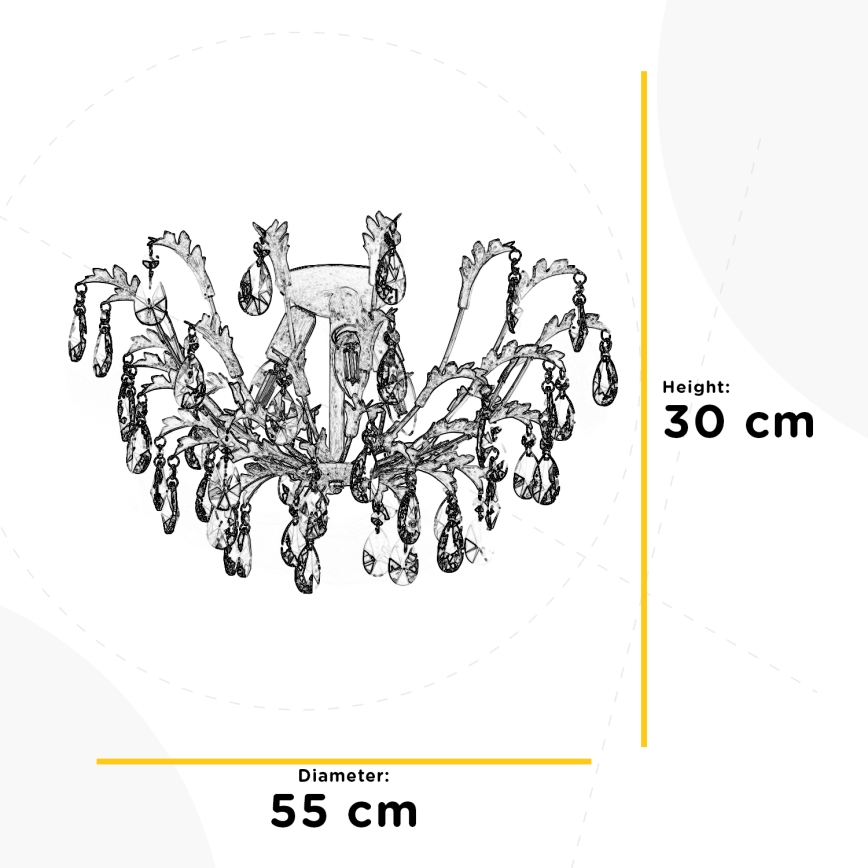 ONLI - Lubinis šviestuvas CESTA 3xE14/6W/230V