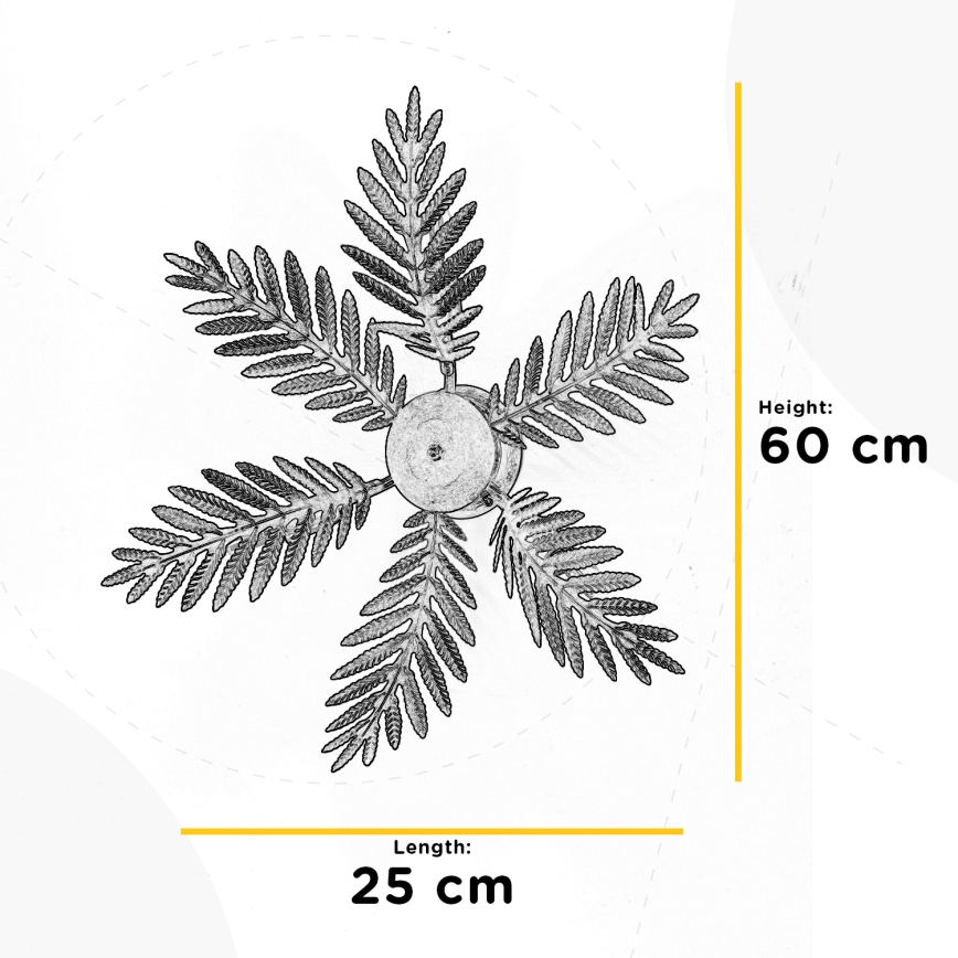 ONLI - Lubinis šviestuvas FELCE 3xE14/6W/230V bronzos