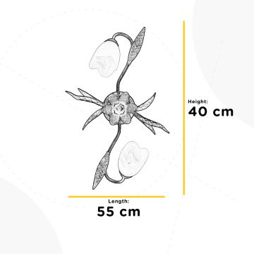 ONLI - Lubinis šviestuvas SONIA 2xE14/6W/230V