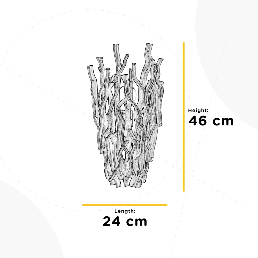 ONLI - Sieninis šviestuvas AGAR 1xE27/22W/230V