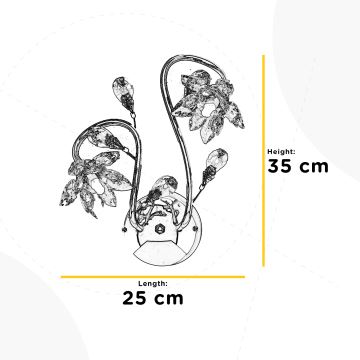 ONLI - Sieninis šviestuvas NINFEA 2xG9/6W/230V