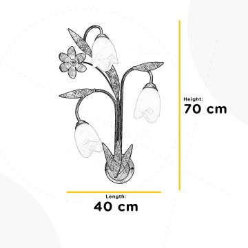 ONLI - Sieninis šviestuvas SONIA 3xE14/6W/230V