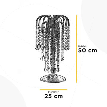 ONLI - Stalinė lempa PIOGGIA 2xE14/6W/230V 50 cm chromuota