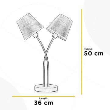 ONLI - Stalinis šviestuvas ASIA 2xE14/6W/230V 50 cm