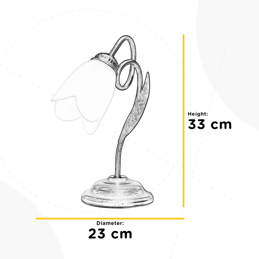 ONLI - Stalinis šviestuvas DOPPIO GIRO 1xE14/6W/230V bronza