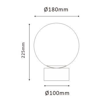 ONLI - Stalinis šviestuvas JANET 1xE14/6W/230V diametras 20 cm