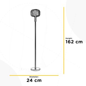 ONLI - Toršeras DOROTY 1xE27/22W/230V mėlyna/auksas