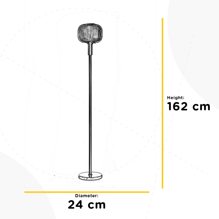 ONLI - Toršeras DOROTY 1xE27/22W/230V mėlyna/auksas