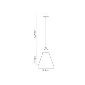 Pakabinamas sietynas 1xE27/60W/230V diametras 18,5 cm