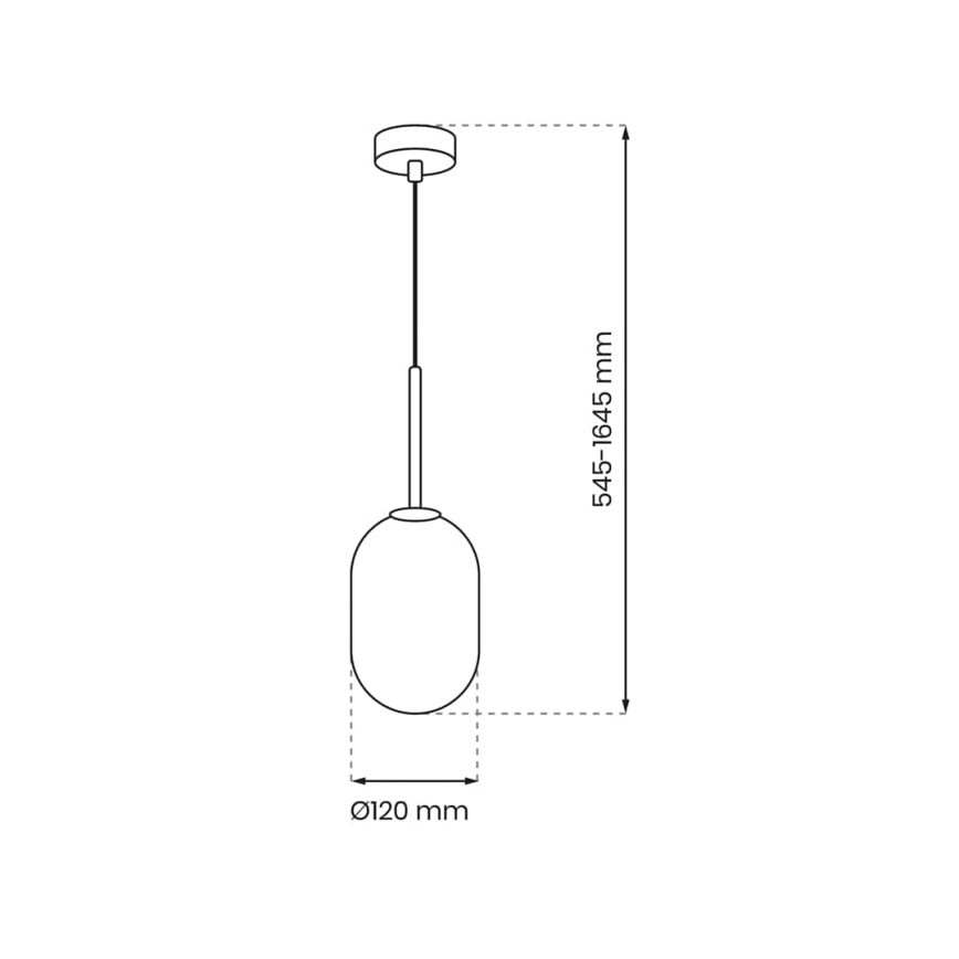 Pakabinamas sietynas ALIAS 1xE14/40W/230V diametras 12 cm auksas