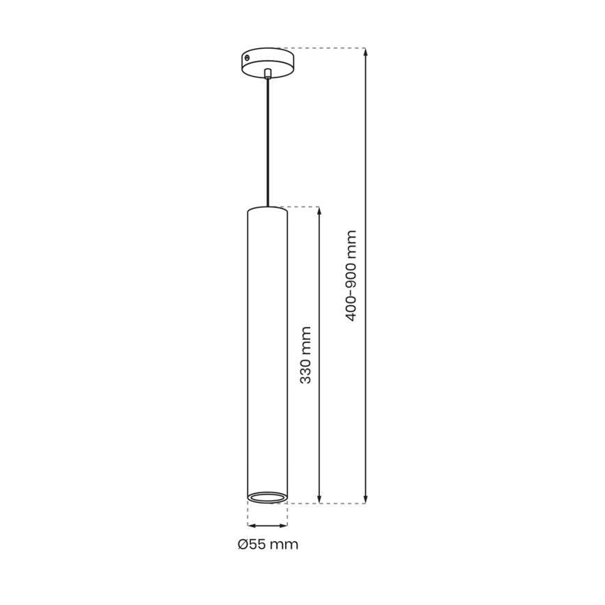 Pakabinamas sietynas HUDSON 1xGU10/8W/230V baltas