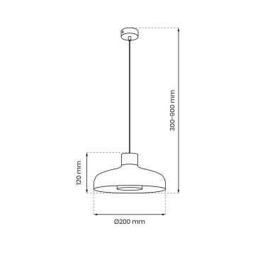 Pakabinamas sietynas LINEA 1xGX53/12W/230V juodas