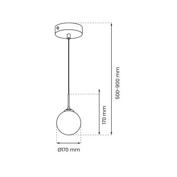 Pakabinamas sietynas REFLEX 1xE14/40W/230V d. 17 cm