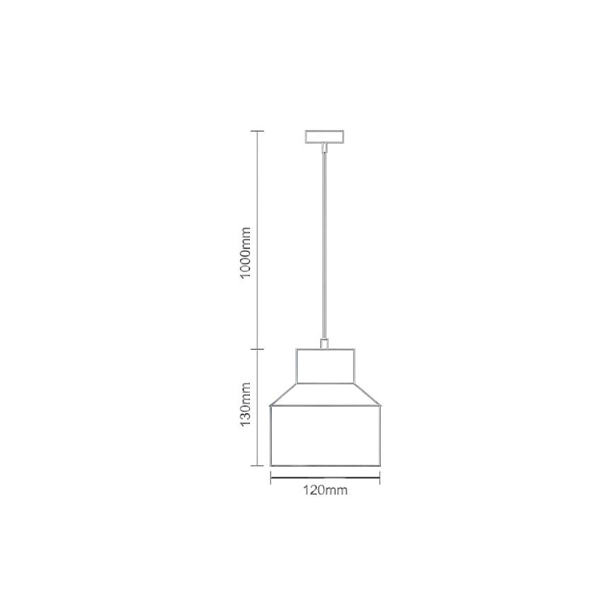 Pakabinamas sietynas TERRAZZO 1xE27/60W/230V diametras 12 cm juoda