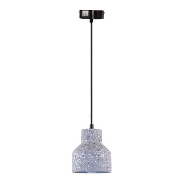 Pakabinamas sietynas TERRAZZO 1xE27/60W/230V diametras 12 cm pilka