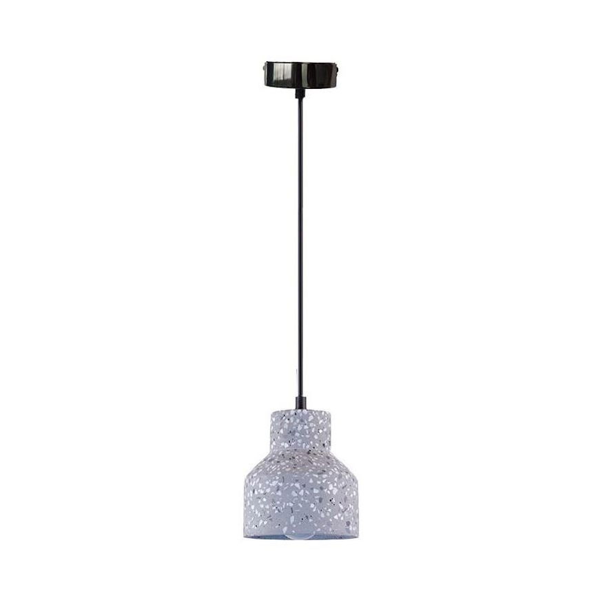 Pakabinamas sietynas TERRAZZO 1xE27/60W/230V diametras 12 cm pilka