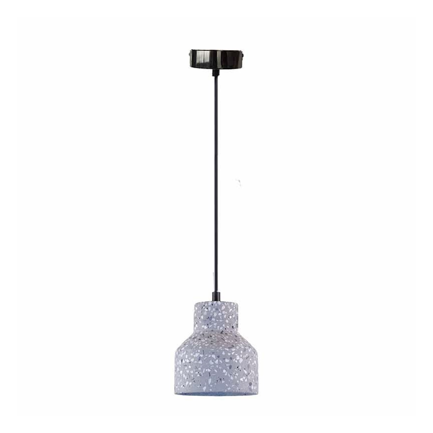 Pakabinamas sietynas TERRAZZO 1xE27/60W/230V diametras 12 cm pilka