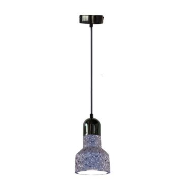 Pakabinamas sietynas TERRAZZO 1xE27/60W/230V diametras 12 cm pilka