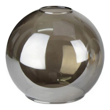 Pakaitinis stiklas SMOKY E27 diametras 15 cm juoda
