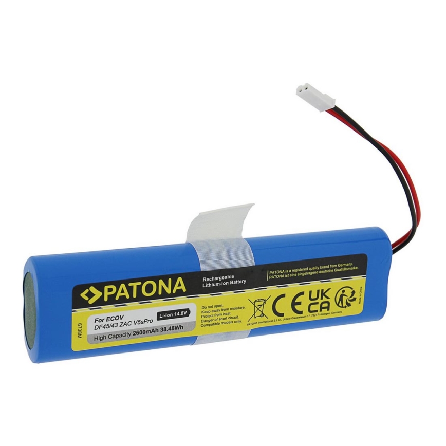 PATONA – Akumuliatorius Ecovacs Deebot DF45/iLife V50/V5s/V8s 2600mAh Li-Lon 14,8V