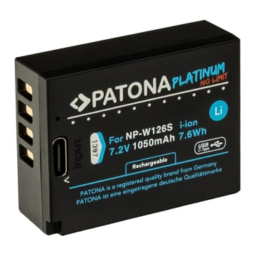 PATONA - Akumuliatorius Fuji NP-W126S 1050mAh Li-Ion Platinum USB-C įkrovimas