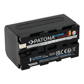 PATONA - Baterija Sony NP-F750/F770/F950 7000mAh Li-Ion Platinum USB-C įkrovimas