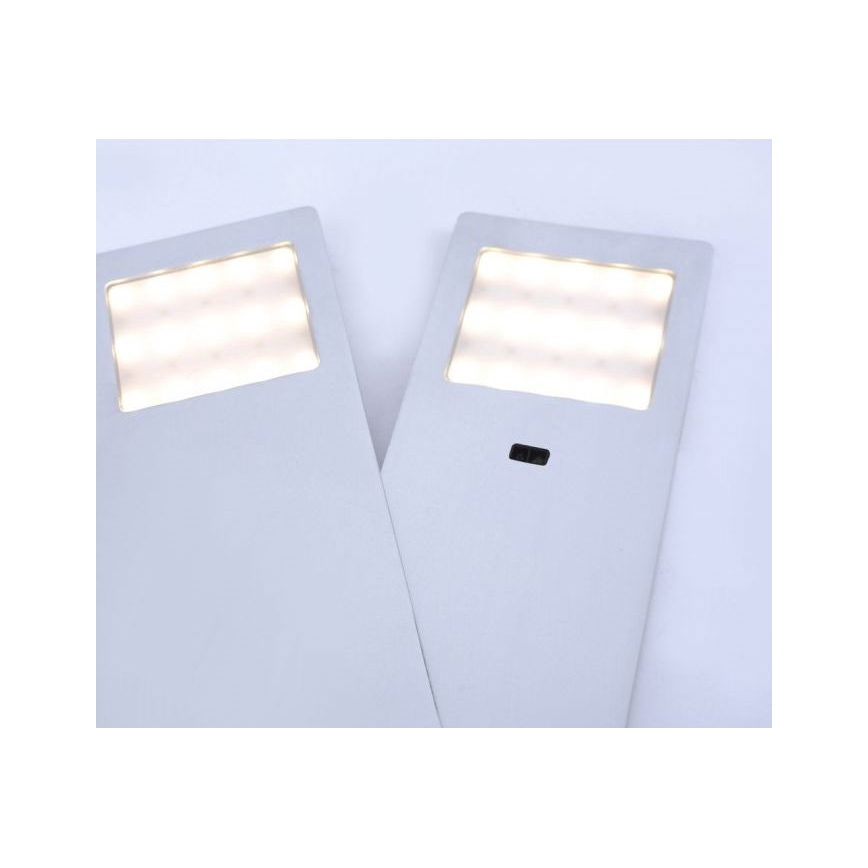 Paul Neuhaus 1121-95-2 - RINKINYS 2x LED Baldų apšvietimas su jutikliu HELENA LED/2W/230V