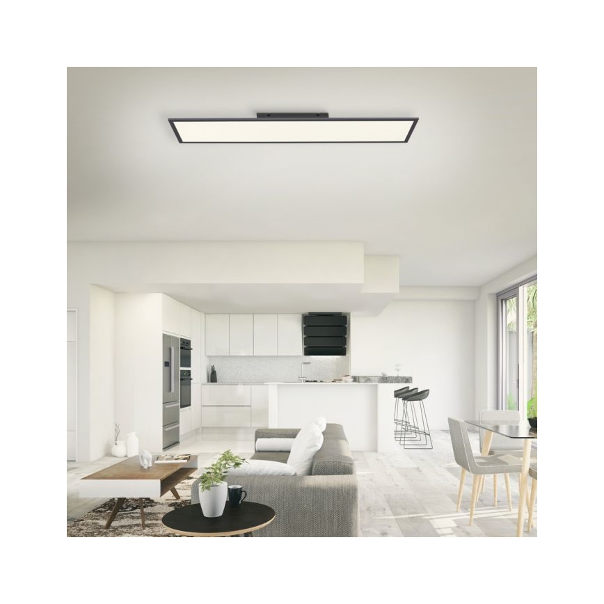 Paul Neuhaus 16533-16-O - LED Reguliuojama ant pagrindo montuojama panelė FLAT LED/24W/230V 2700-5000K juoda + valdymo pultas