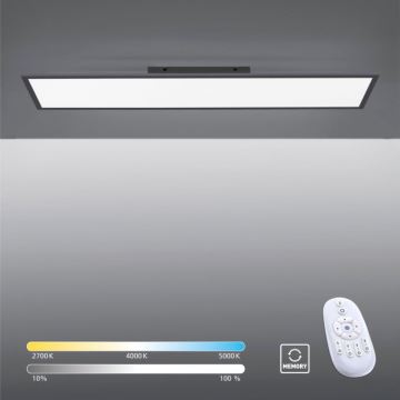 Paul Neuhaus 16533-16-O - LED Reguliuojama ant pagrindo montuojama panelė FLAT LED/24W/230V 2700-5000K juoda + valdymo pultas