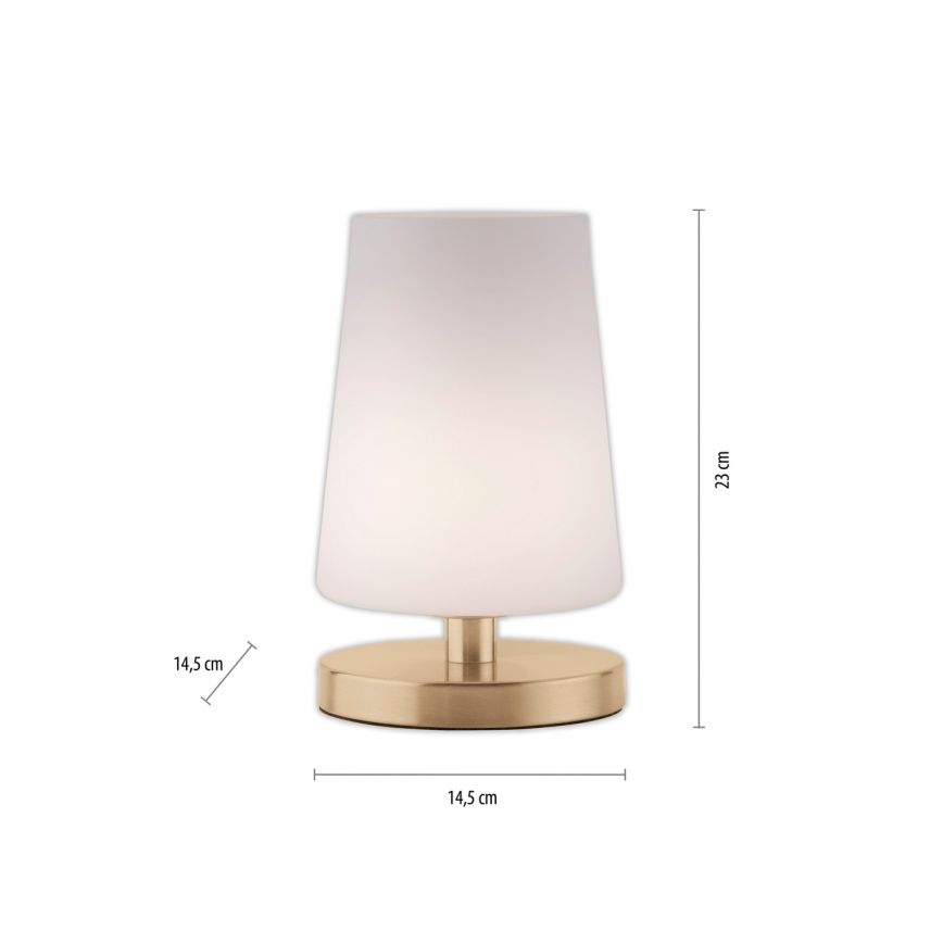 Paul Neuhaus 4146-60 - LED Reguliuojama jutiklinė stalinė lempa SONJA 1xG9/3W/230V žalvaris
