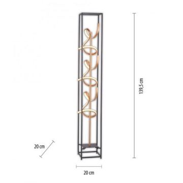 Paul Neuhaus 415-18 - LED pritemdanti grindų lempa SELINA 3xLED / 10.W / 230V