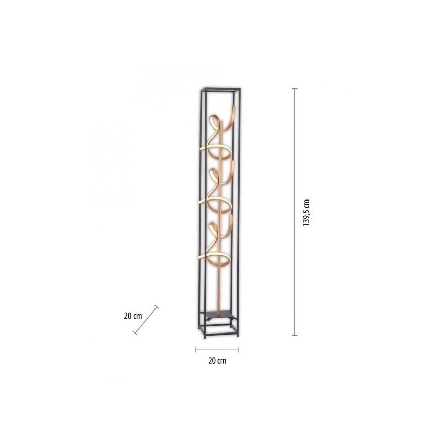 Paul Neuhaus 415-18 - LED pritemdanti grindų lempa SELINA 3xLED / 10.W / 230V